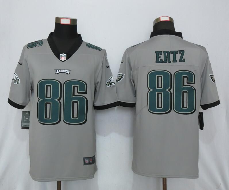 Men Nike Philadelphia Eagles #86 Ertz 2019 Vapor Untouchable Gray Inverted Legend Limited Jersey->dallas cowboys->NFL Jersey